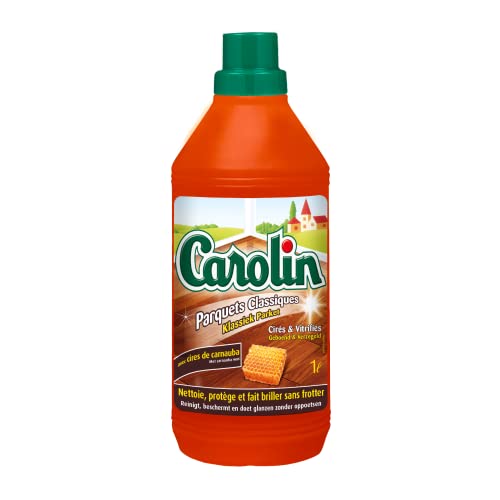 Carolin Nettoyant Sols Parquets Classiques aux 2 Cires d'Abeille et de Carnauba 1 L