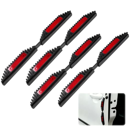 4 Stück Kantenschutz Autotür (21.5 X 2 cm), Nachts Reflektierend Auto Türkantenschutz, Kratzfest Türkantenschutz Aufkleber, Autotür Ecke Anti-Scratch Abdeckung Passend für die Meisten Autos
