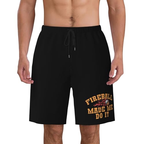 Fireball Made Me Do It Mens Swim Trunks Quick Dry Board Shorts 7