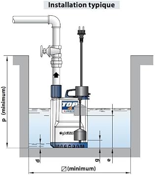 Pedrollo TOP3GM lifting pump 0.55 kW up to 15.6 m3/h single phase 220 V