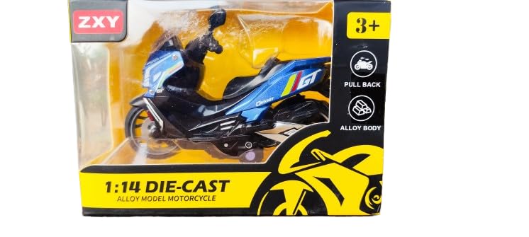ZXY 1:14 Die-Cast Alloy Model Motorcycle, 3+ Years, Pull