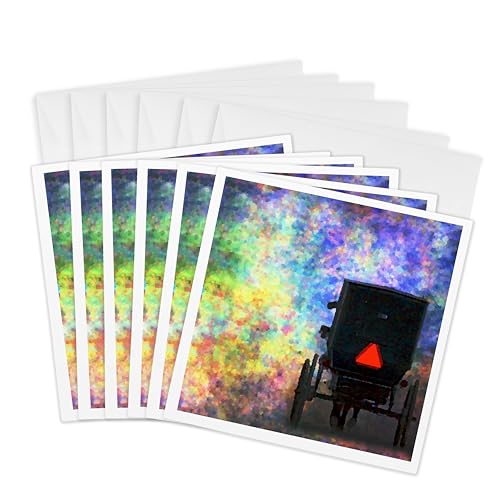 Carte de voeux haut de gamme 16x15cm L'Impossible Buggy Bold 3drose