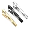 VASANA Mens Stainless Steel Tie Clips Minimalist Necktie Tie Bar Clasp Clip Clamp Pins Best Gift For Men Business Party Wedding Best Gift and Daily Life #2