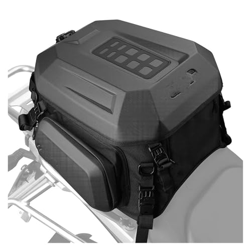 Sacoche arrière moto pour ranger un casque intégral en sécurité