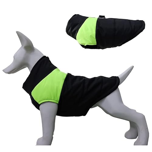 RIOSTUDIO 犬服 秋冬 背中開き 犬の服 着脱簡単 犬用コート ダウンベスト Dカン付 リード取り付け可能 防寒コート ジャケット アウター 重ね着 お洒落 可愛い ペット服 ワンコ服 ドッグウェア チワワ服 トイプードル服 猫服 お出掛け お散歩