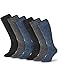 Produktbild OCERA 6 Paar Herren Thermo-Kniestrümpfe mit Vollfrottee und Soft-Bund im Farbmix - Grau, Blau & Anthrazit Gr. 39/42