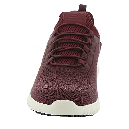 Skechers Skechers Men's Work Cessnock Food Service Shoe, Burgundy, 7