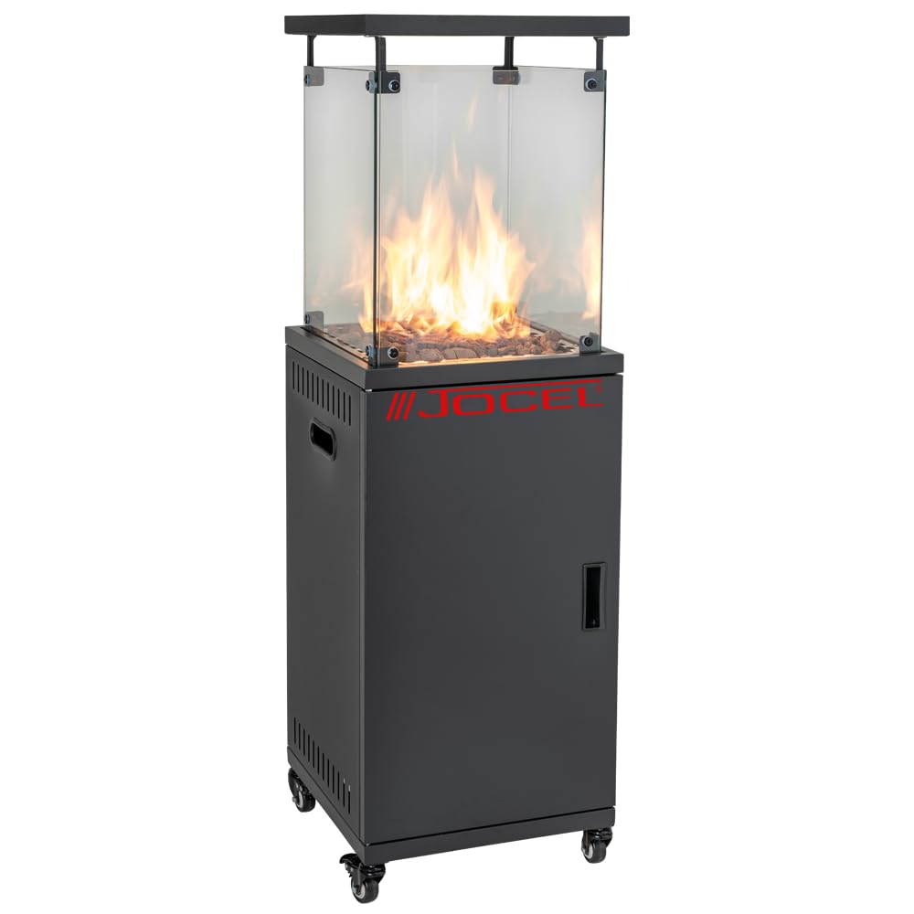 Calentador de terraza Jocel JAT014108, Potencia 5000-13000W, gas G30 butano y G31 gas propano