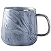 Tassen Becher günstig Kaufen-YDoLimmer Porzellan Kaffeetasse Keramiktasse Marmor Teetasse Espressotassen 320ml Kakaobecher Kaffeebecher Geschenk für Geburtstag Weihnachten Hochzeit Valentinstag Jubiläum (Grau)