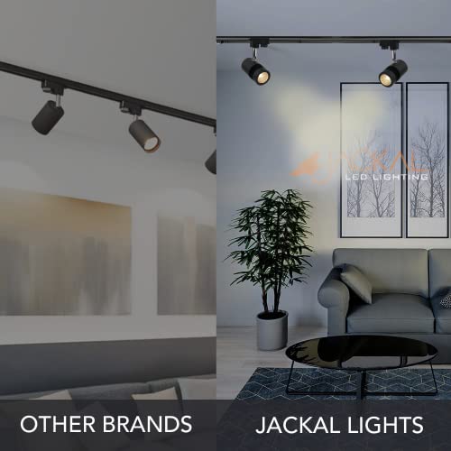 Image of JACKAL 9 Watt Warm White LED Track Light - Trackway Not Included | Spot, Focus, Picture Light (Pack of 2), with Rotatable Head | ideal for Showrooms, Shops and Living Room