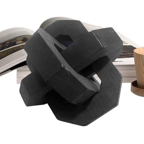 Sculpture décorative de nœud entrelacé pour commode et support TV