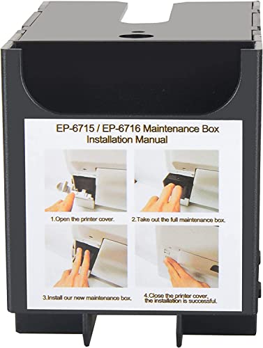 T6715 T6716 Ink Maintenance Box Compatible With Epsn T-6715 T-6716 Remanufactured for Workforce Pro WF-4720 WF-4730 WF-4740 WF-3820 WF-4820 WF-4830 ET-8700 WF-4734 WF-C5790 WF-M5799 WF-C5710 EC-4020 - Image 2