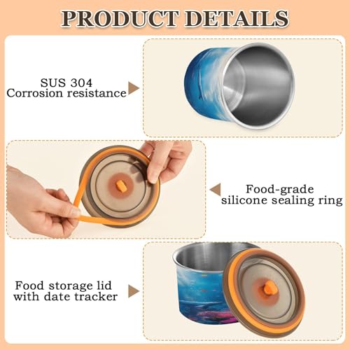 Envase hermético para café de acero inoxidable 500 ml miniatura 4