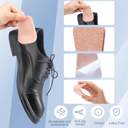 4 pares de almohadillas adhesivas para lengüeta de zapatos miniatura 3