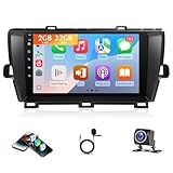 Leedfan Car Stereo Radio for Toyota Prius 2010-2015 Upgrade 9 Inch Touchscreen Android Head Unit Apple Carplay Android Auto for Toyota Prius, GPS, SWC, WiFi, Bluetooth (with-JBL-Version)