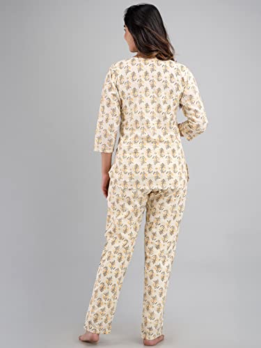 Image of feranoid Women Full Sleeves Cotton Nightsuits