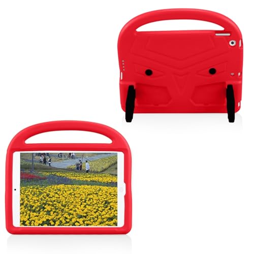 Coque iPad Pro 10,5 légère antichoc avec poignée support intégrée rouge