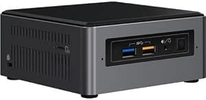 Intel NUC NUC7i5BNH Mini PC/HTPC, Intel Dual-Core i5-7260U Upto 3.4GHz, 8GB DDR4, 256GB SSD, WiFi, Bluetooth, Thunderbolt 3, 4k Support, Dual Monitor Capable, Windows 10 Pro (8GB Ram + 256GB SSD)