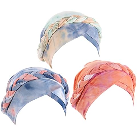 3 Pieces Womens Turbans Head Wraps Chemo Cap Cancer Headwear Hat Head Cover Cover
