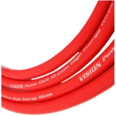 VMS RACING 93-01 RED Spark Plug Wires Set Compatible with Nissan Altima 2.4L KA24DE DOHC Engines 1993-2001