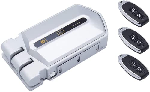 Golden Shield Alarm - Cerradura invisible con alarma 95 db y 3 mandos incopiables color plata Cover