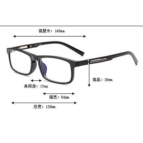mincl/Men's Square Black Frame Photochromic Reading Glasses Fashion Transition Sunglasses (black, 1.5)