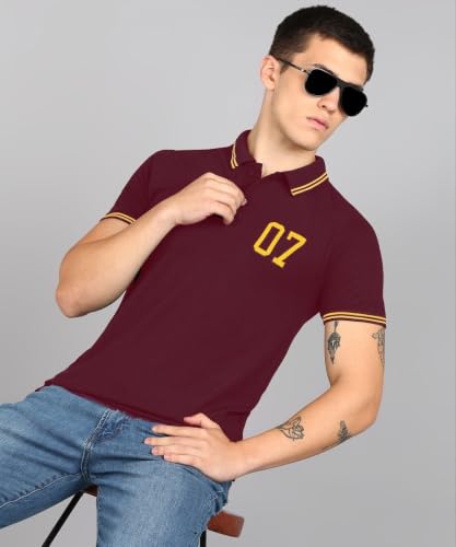 Image of INKKR Men's Soild Collar Neck Half Sleeve Polo T-Shirt Combo