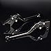 Leva del motociclo 3D Rhombus regolabili for motociclo frizione Leva Freno forma for Yamaha TZR 50 TZR50 Maniglia (5WXL) Europa 2003-2012 2004 in alluminio del freno frizione ( Color : 177mm Black )