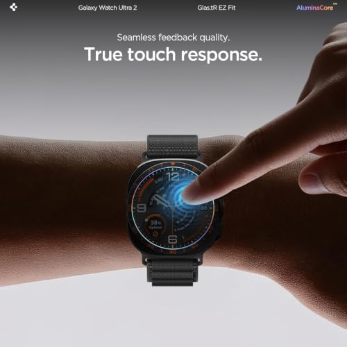 Image of Spigen EZ Fit Tempered Glass for Galaxy Watch Ultra 2 (47mm) [2P]