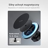 iOttie iTap 3 Magnetyczny uchwyt samochodowy na deskę rozdzielczą i przednią szybę z magnetycznym adapterem pierścieniowym. Kompatybilny ze smartfonami Qi2, MagSafe, iPhone i Android.