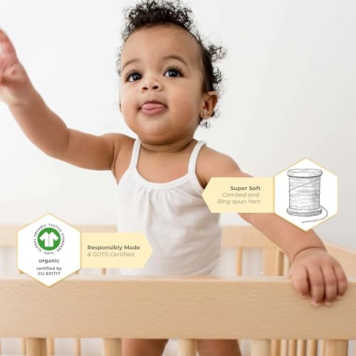 Image of Burt's Bees Baby Baby Bodysuits, 3-Pack Long & Short-Sleeve One-Pieces, 100% Organic Cotton