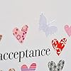 Claire Giles Greeting Cards, Wedding Acceptance Card, Hearts design Wedding Greeting Card, Embellished with a Fabric Butterfly #3