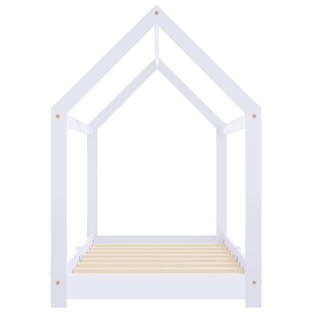SKM Estructura de Cama Infantil Madera Maciza Pino 80x160 cm,Mobiliario,Mobiliario para bebés y niños pequeños,Cunas y Camas para niños,283350