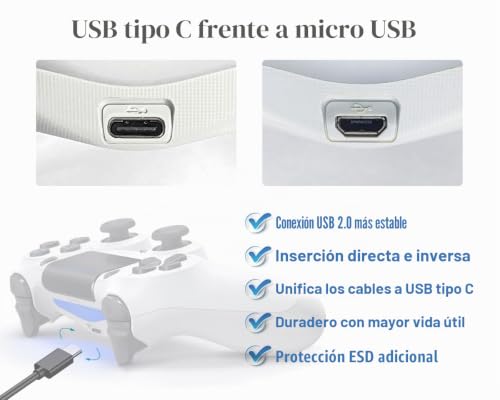 Conector Tipo C para PS4 Mando Reemplazo de Placa PCB JDS-040 Reversible 2