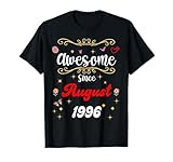Photo Gallery awesome since agosto 1996 compleanno fiori & farfalle maglietta Photo Gallery awesome since agosto 1996 compleanno fiori & farfalle maglietta