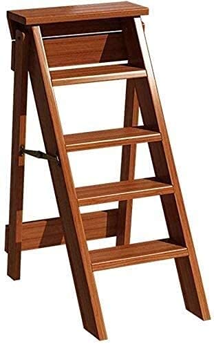 Estante de flores y silla para adultos con taburete de escalera plegable seguro