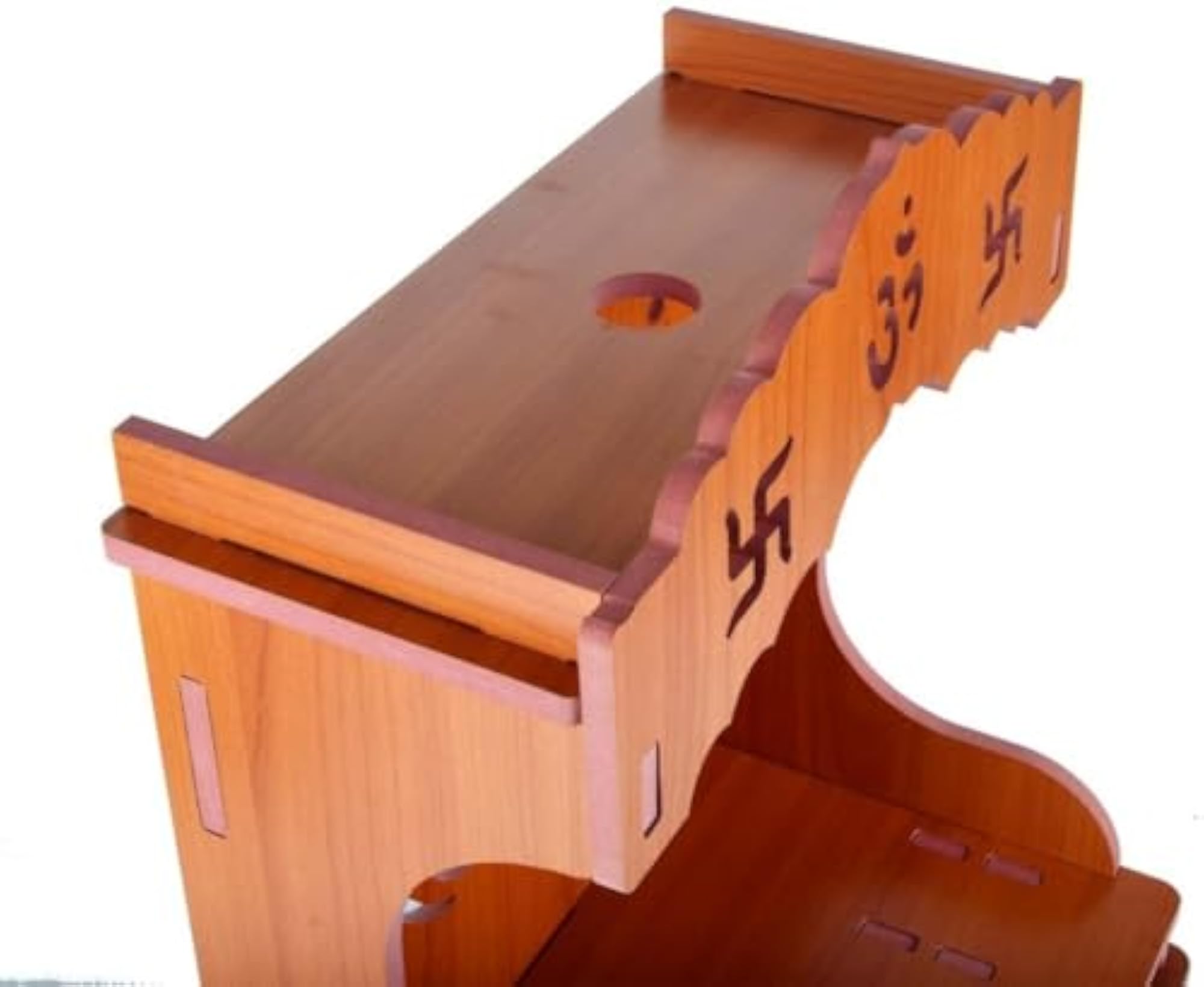 Wooden Traditional Home Temple, Crafted Elegance for Worship