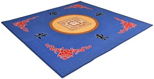 THY COLLECTIBLES Universal Mahjong/Paigow/Card/Game Table Cover - Blue Mat 31.5" x 31.5" (80cm x 80cm)