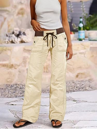 Image of Flamingals Straight Leg Drawstring Pants for Women