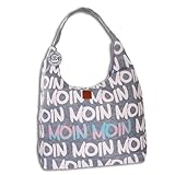 Robin Ruth Schultertasche aus Baumwolle hellblau, weiß aus der Robin Ruth Moin Moin-Kollektion