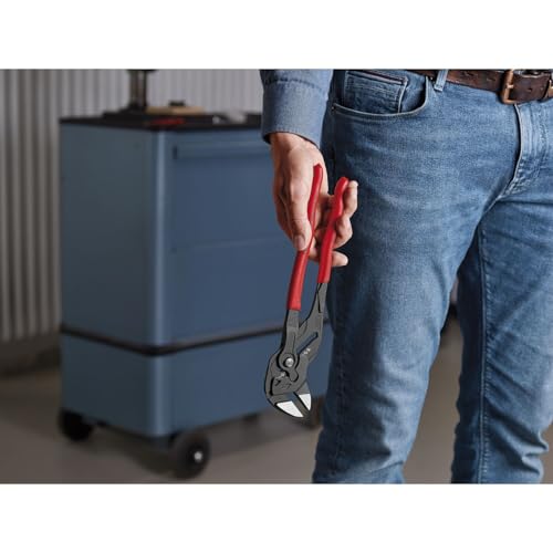 Image of KNIPEX PLiers Wrench (Chrome Plated, Plastic Handle, Red, 150 mm)