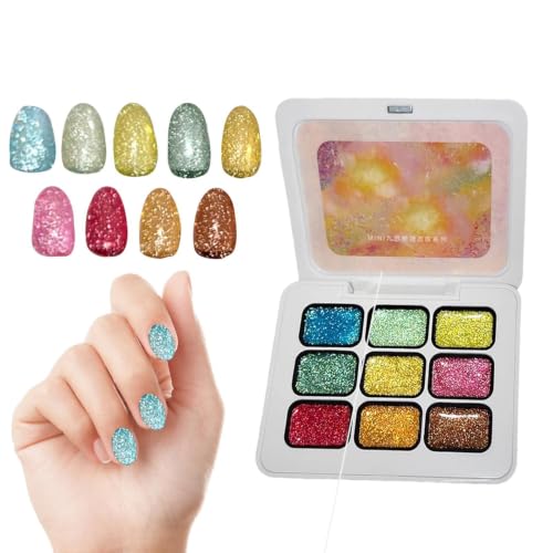 Gel patting para uñas con purpurina de larga duración y alta densidad