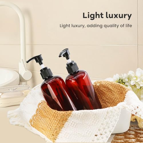 45 Pcs Pump Bottle 8oz dispenser shampoo bottles plastic soap dispenser Empty Lotion Pump Bottle lotion bottle Refillable Plastic Bottles Round Bottles Great for Conditioner Body Wash Cream Liquid3