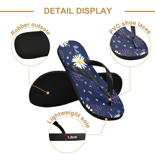 STAYTOP Cute Daisy Flip Flops Sandals of Men's & Women's,Sandals Beach Slippers Shower Slides2
