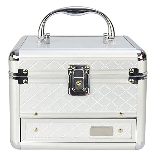 Maleta Maquiagem e Joias Frasqueira Prata CBRN19175