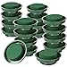DIY Flower Arrangement Kit Green Round Wet Floral Foam, Wedding Aisle Flowers, Party Decoration (Flower Foam with Bowl, 12 Pieces)