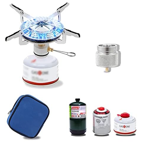 Caudblor Backpacking Stove with Butane Adapter Cover