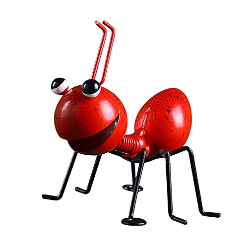 PROW Metall-Ameisen Garten-Deko – 5 Stück, Bunt – 10x10x8 Cm – Für Innen & Außen