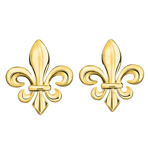 Pines de solapa France Patriote en latón dorado con acabado clásico premium
