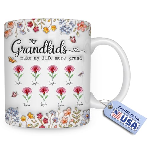 Taza de cerámica personalizada para abuela 11 oz miniatura 1